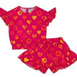 A DEE BOLD HEARTS MELISSA SHORTS SET S242509
