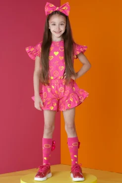 A DEE BOLD HEARTS MELISSA SHORTS SET S242509