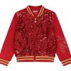 A DEE QUEEN CRYSTAL BOMBER JACKET W233303