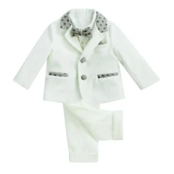 BUFI 5 PIECE SUIT WITH BROWN TRIM B10336A