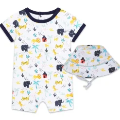 CARREMENT BEAU ROMPER & SUNHAT Y98153