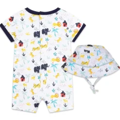 CARREMENT BEAU ROMPER & SUNHAT Y98153