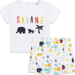 CARREMENT BEAU T SHIRT & SHORTS SET Y98168