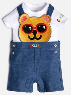GUESS DUNGAREE SET H3GW03
