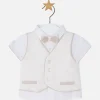 MAYORAL SHIRT WITH ATTACHED WAISTCOAT & BOW TIE 1110 37