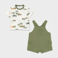 MAYORAL T SHIRT & DUNGAREES 1656