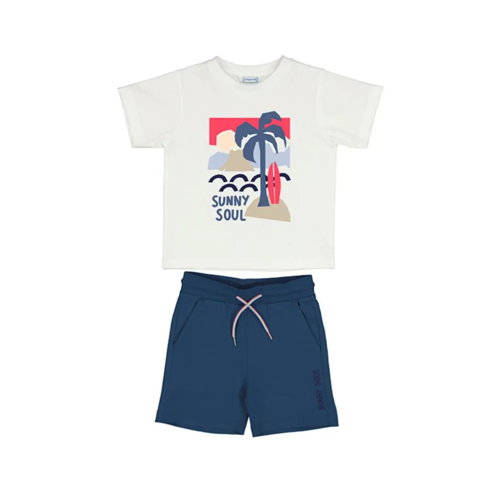 MAYORAL T SHIRT & SHORTS SET 3602