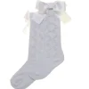 PEX KNEE HIGH SOCKS WITH BOW S5429W