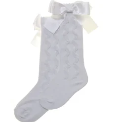 PEX KNEE HIGH SOCKS WITH BOW S5429W