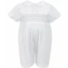 SARAH LOUISE HAND SMOCKED SHORT ROMPER 011855W