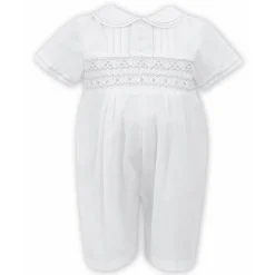 SARAH LOUISE HAND SMOCKED SHORT ROMPER 011855W