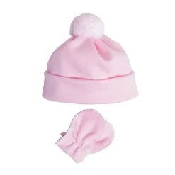 SATILA COTTON POM POM HAT & SCRATCH MITTENS BLABAR 150