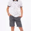 HASHTAG POLO SHIRT & SHORTS SET 8803