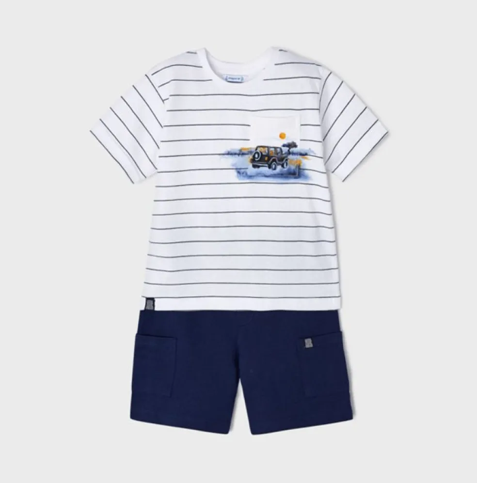 MAYORAL T SHIRT & SHORTS SET 3675